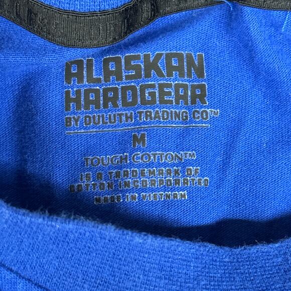Alaskan Hardgear Shirt Womens Medium Blue Crop Muscle‎ Tee Workout Athleisure - Picture 7 of 7